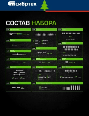 Набор инструментов Сибртех 13389
