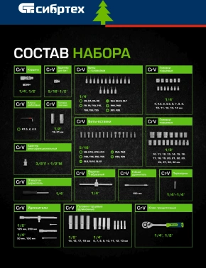 Набор инструментов Сибртех 13391