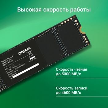 Накопитель SSD Digma PCIe 4.0 x4 1TB DGSM4001TM6ET
