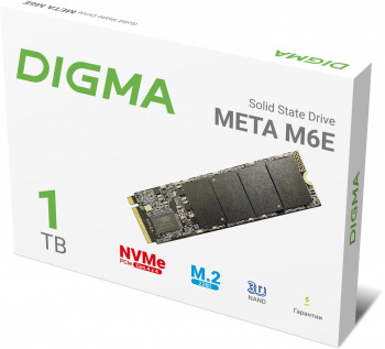 Накопитель SSD Digma PCIe 4.0 x4 1TB DGSM4001TM6ET