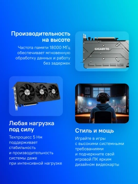 Видеокарта Gigabyte PCI-E 4.0  GV-R77XTGAMING OC-12GD