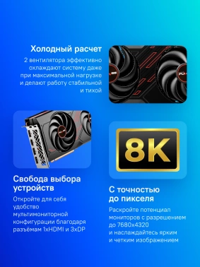 Видеокарта Sapphire PCI-E 4.0 11324-01-20G  PULSE RX 7600 GAMING