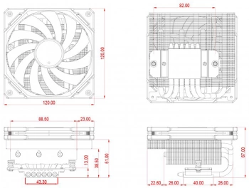 Устройство охлаждения(кулер) ID-Cooling IS-67-XT