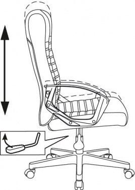 Кресло руководителя Бюрократ  CH-480LT