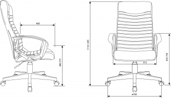 Кресло руководителя Бюрократ  CH-480LT
