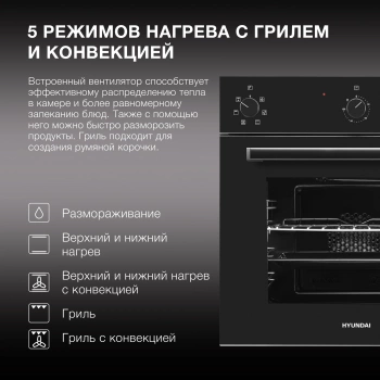 Духовой шкаф Электрический Hyundai 6006.03 BG