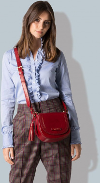 Сумка женская The Bridge Pearldistrict 04121701/2E красная натур.кожа