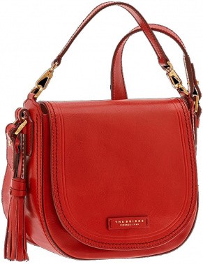 Сумка женская The Bridge Pearldistrict 04122701/2E красная натур.кожа