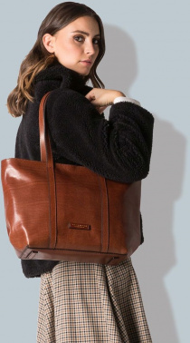 Сумка женская The Bridge Vittoria 04202001/14 коричневая натур.кожа