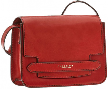 Сумка женская The Bridge Lucrezia 04193001/2E красная натур.кожа