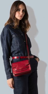 Сумка женская The Bridge Lucrezia 04192001/2E красная натур.кожа