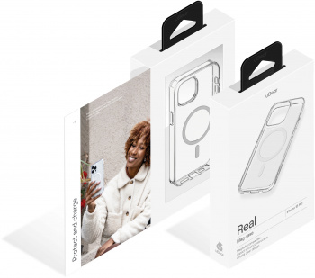 Чехол (клип-кейс) uBear для Apple iPhone 15 Pro Real Mag Case