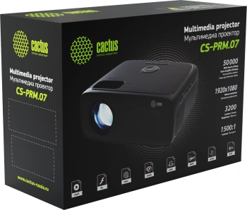 Проектор Cactus CS-PRM.07B.Full HD