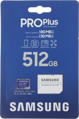 Флеш карта microSDXC 512GB Samsung  MB-MD512SA