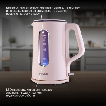 Чайник электрический Hyundai HYK-G8888