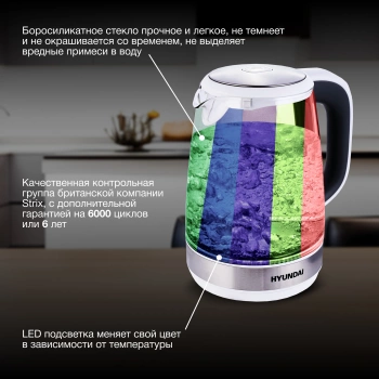 Чайник электрический Hyundai HYK-G8880