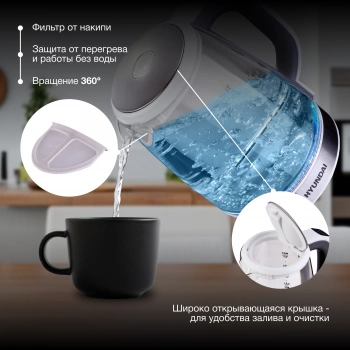 Чайник электрический Hyundai HYK-G8880