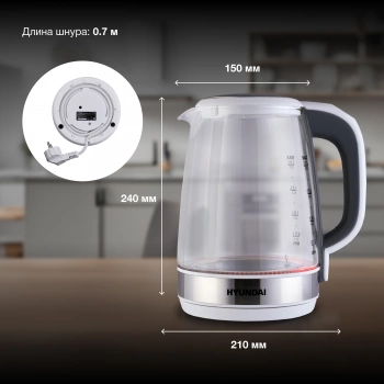 Чайник электрический Hyundai HYK-G8880