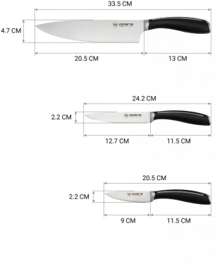 Набор ножей кухон. Polaris Stein-3SS