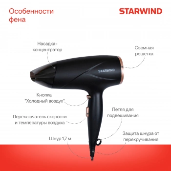 Фен Starwind SHD 6055