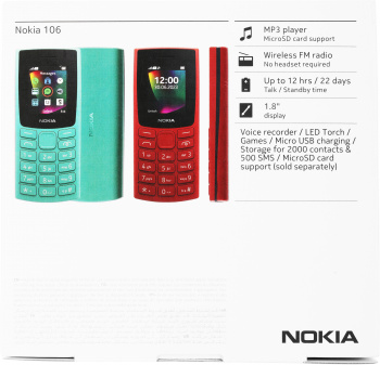 Мобильный телефон Nokia 106 (TA-1564) DS EAC