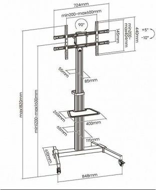 Подставка для телевизора Ultramounts UM307W