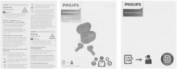 Гарнитура вкладыши Philips TAT1138WT/00