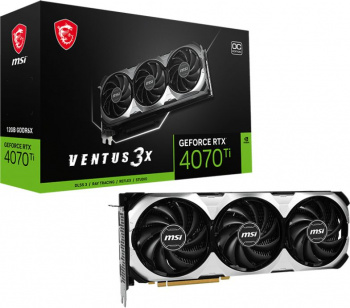 Видеокарта MSI PCI-E 4.0  RTX 4070 Ti VENTUS 3X E1 12G OC