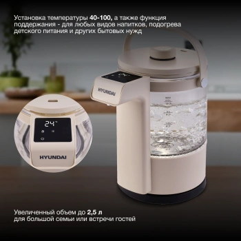 Чайник электрический Hyundai HYK-G7700