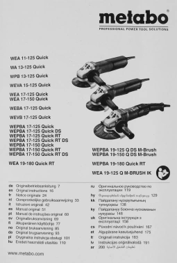 Углошлифовальная машина Metabo WA 13-125 QUICK