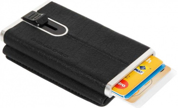 Чехол для кредитных карт Piquadro Black Square PP4891B3R/N черный натур.кожа