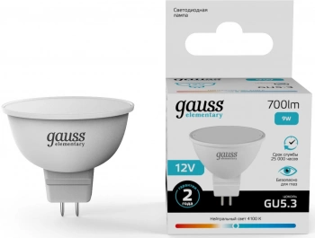 Лампа светодиодная Gauss Elementary  11529