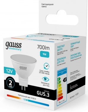 Лампа светодиодная Gauss Elementary  11529