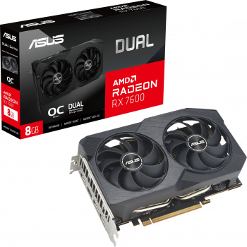 Видеокарта Asus PCI-E 4.0  DUAL-RX7600-O8G-V2
