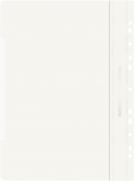 Папка-скоросшиватель Бюрократ PS-P20WH A4 прозрач.верх.лист боков.перф. пластик белый 0.12/0.16