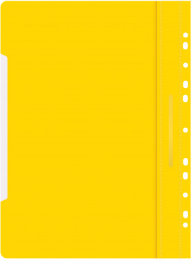 Папка-скоросшиватель Бюрократ PS-P20YEL A4 прозрач.верх.лист боков.перф. пластик желтый 0.12/0.16