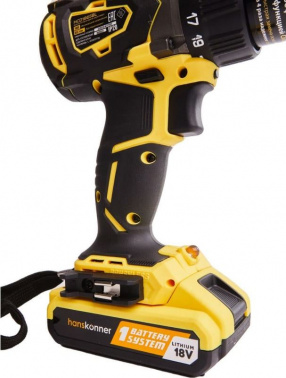Дрель-шуруповерт Hanskonner HCD1865BL