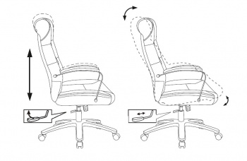 Кресло руководителя Бюрократ  T-9928SL
