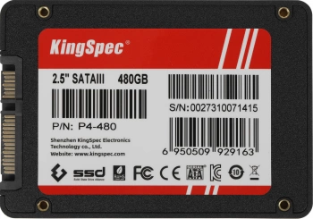 Накопитель SSD Kingspec SATA-III 480GB P4-480