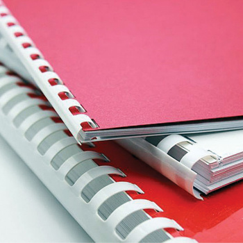 Пружины для переплета пластиковые Brauberg d=6мм 10-20лист A4 белый (100шт)  530808