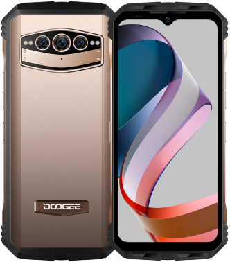 Смартфон Doogee V30T 256Gb 12Gb розовое золото/черный моноблок 3G 4G 2Sim 6.58
