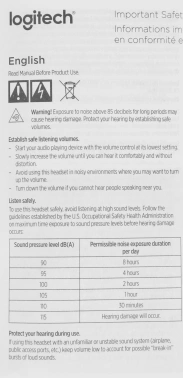 Наушники с микрофоном Logitech H111