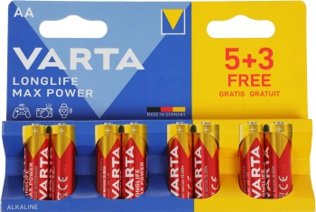 Батарея Varta LongLife Max Power Alkaline LR6 BL5+3