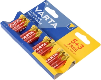 Батарея Varta LongLife Max Power Alkaline LR6 BL5+3