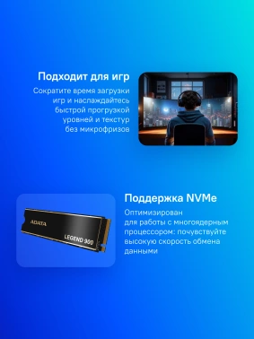 Накопитель SSD A-Data PCIe 4.0 x4 1TB SLEG-900-1TCS