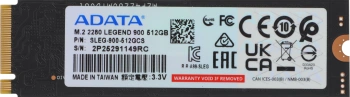 Накопитель SSD A-Data PCIe 4.0 x4 512GB SLEG-900-512GCS