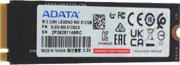 Накопитель SSD A-Data PCIe 4.0 x4 512GB SLEG-900-512GCS