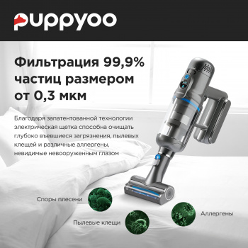 Пылесос ручной Puppyoo T12 Pure