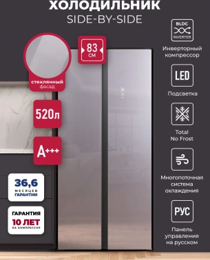 Холодильник Lex LSB520SLGID