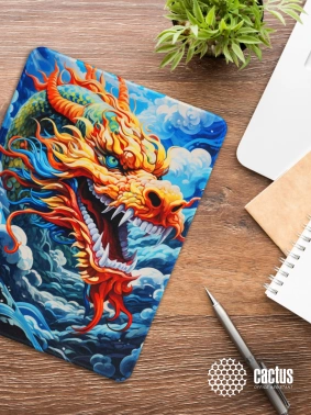 Коврик для мыши Cactus Colorful Dragon